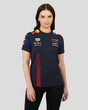 Red Bull Racing F1 Women's Large Logo T-Shirt - Navy/White/Orange