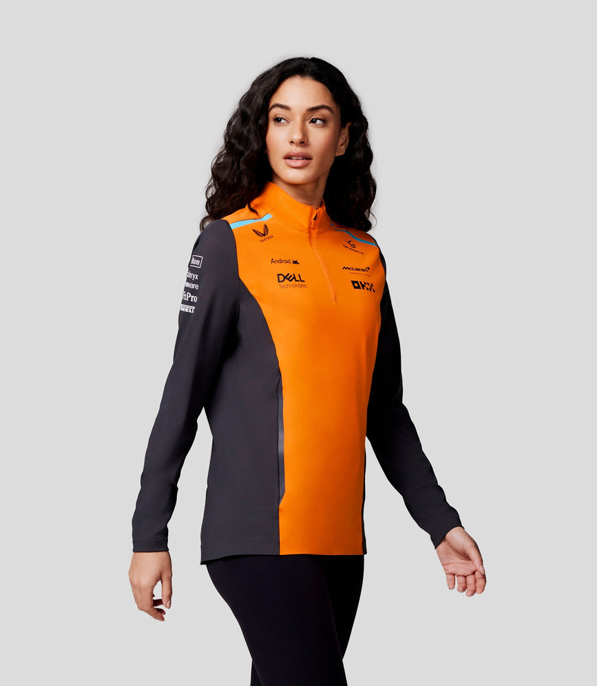 Womens McLaren Official Teamwear Quarter Zip Top Formula 1