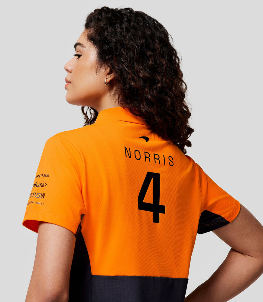 Womens McLaren Official Teamwear Polo Shirt Lando Norris Formula 1