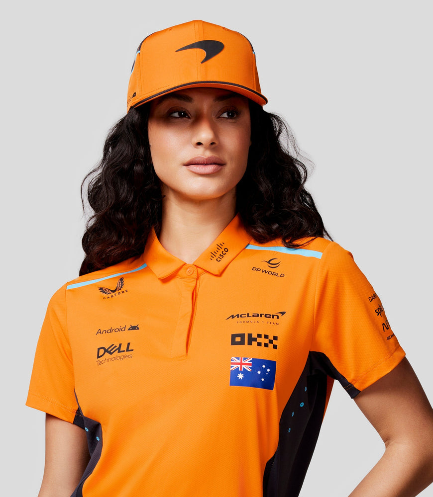 Womens McLaren Official Teamwear Polo Shirt Oscar Piastri Formula 1