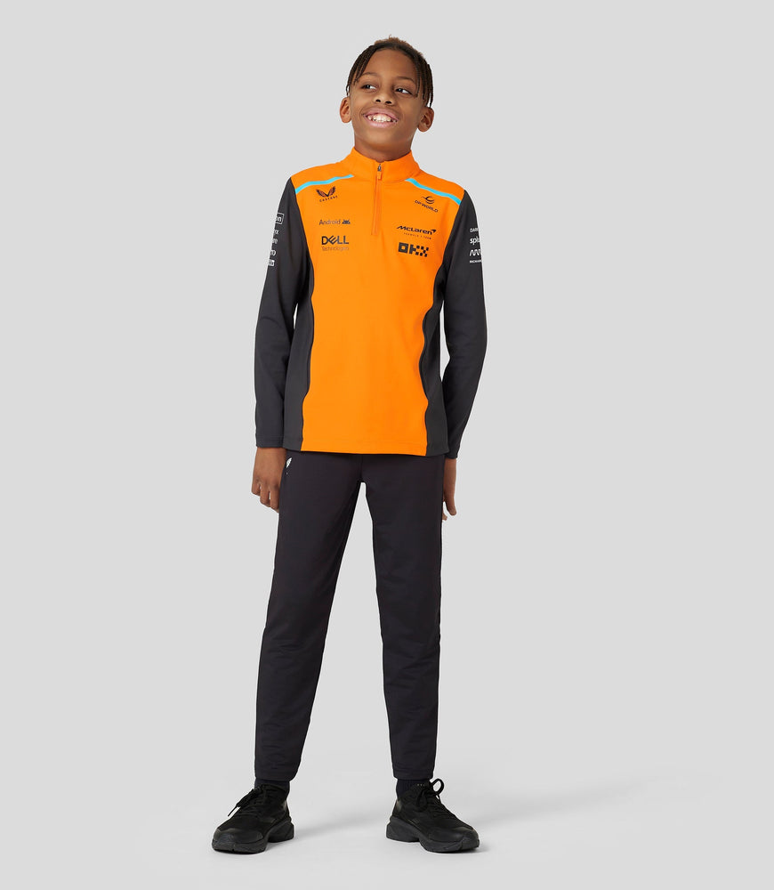 Junior McLaren Official Teamwear Quarter Zip Top Oscar Piastri Formula 1