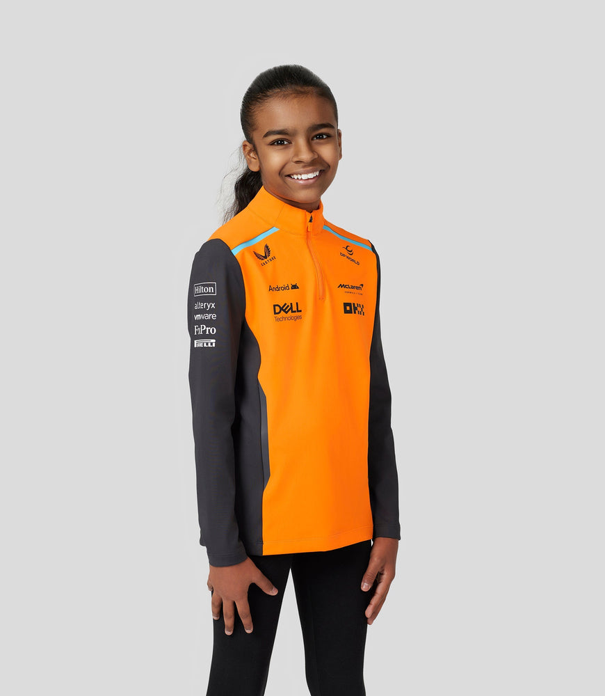 Junior McLaren Official Teamwear Quarter Zip Top Oscar Piastri Formula 1