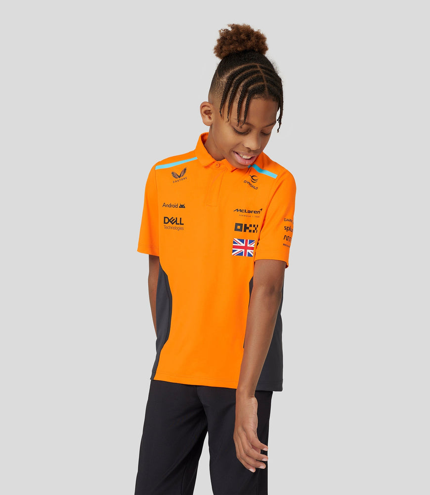 Junior McLaren Official Teamwear Polo Shirt Lando Norris Formula 1