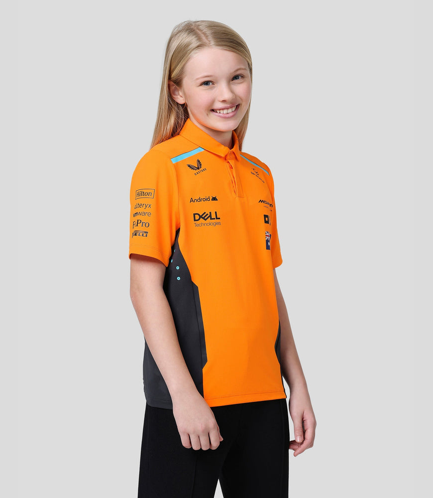 Junior McLaren Official Teamwear Polo Shirt Oscar Piastri Formula 1