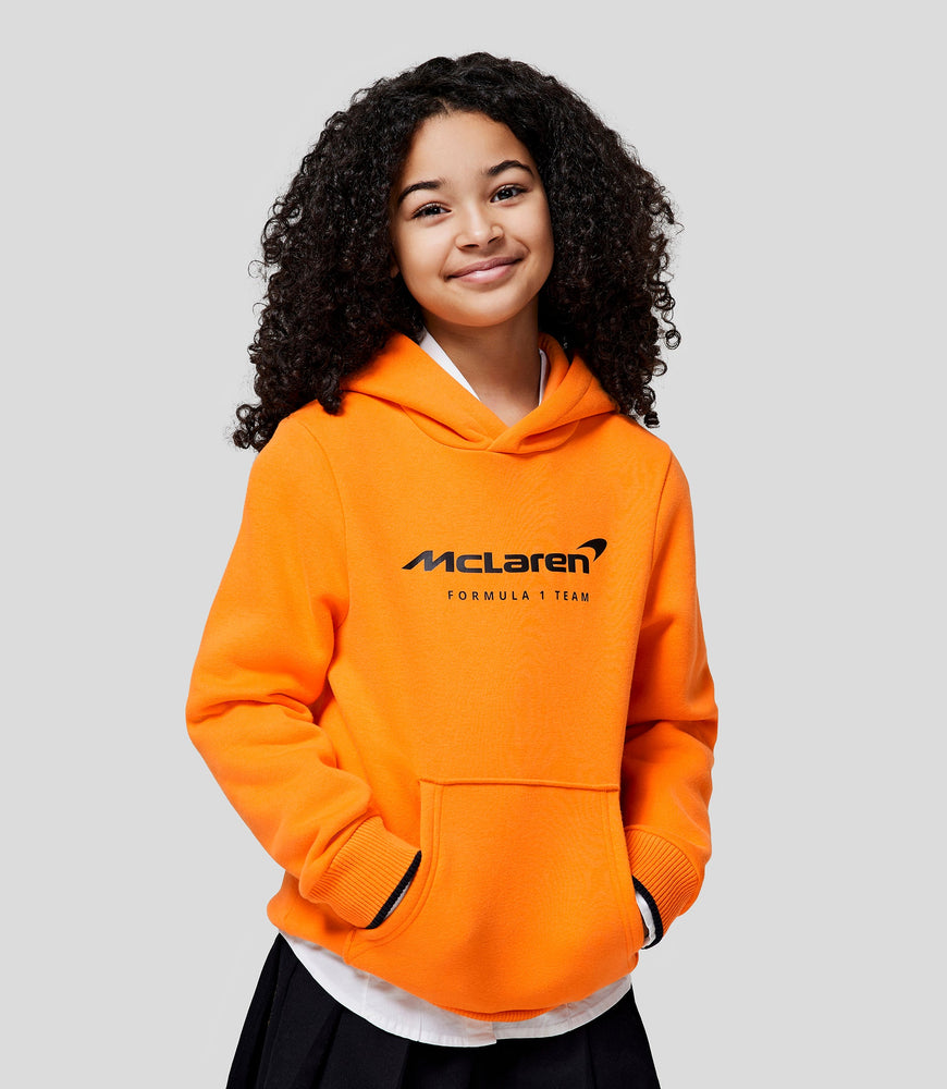 McLaren 2024 Junior Core Essentials Hoodie - PAPAYA