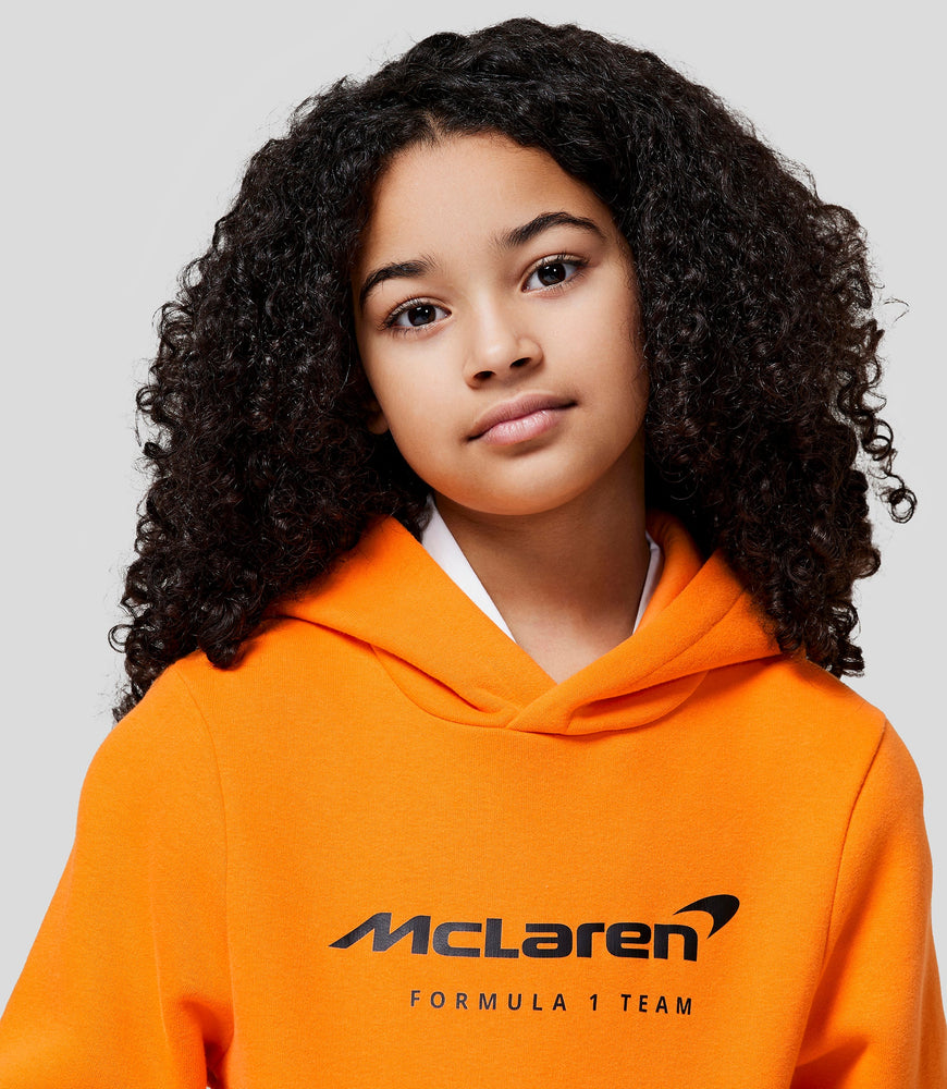 McLaren 2024 Junior Core Essentials Hoodie - PAPAYA