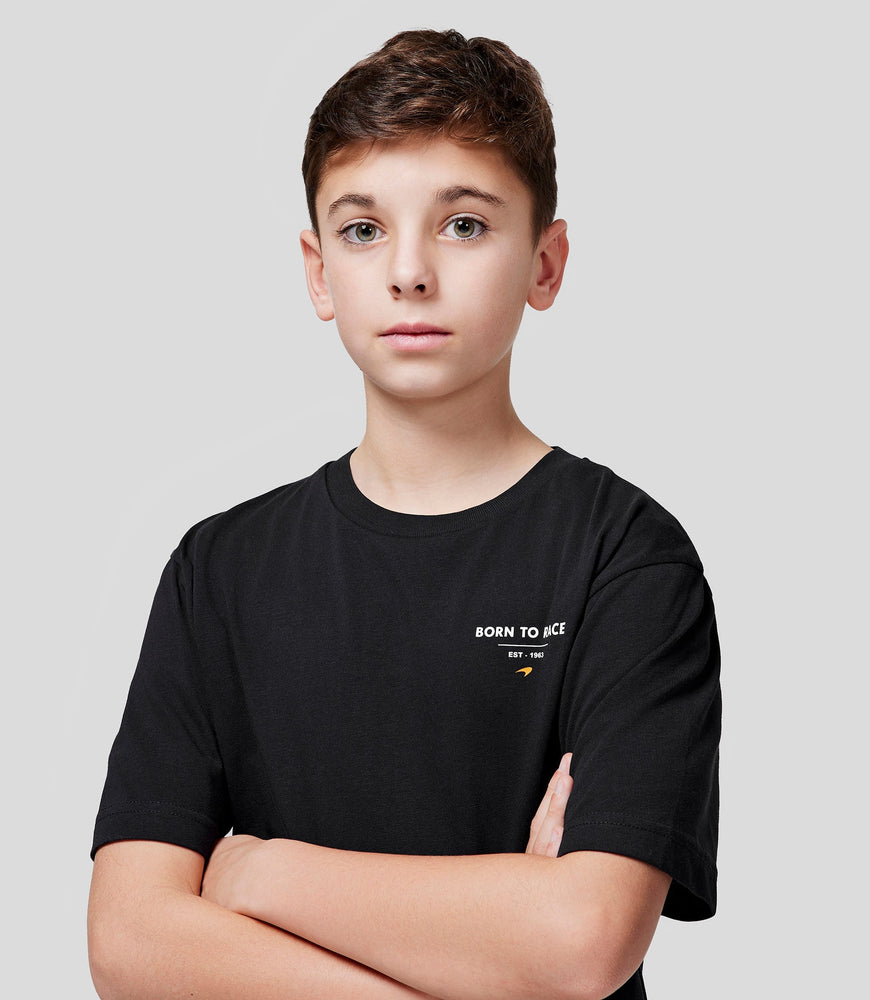 McLaren 2024 Junior Born To Race Oversized T-Shirt - ANTHRACITE