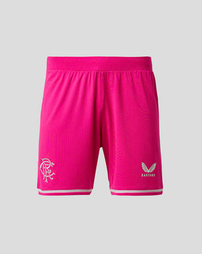 Pink Rangers away goalkeeper football shorts