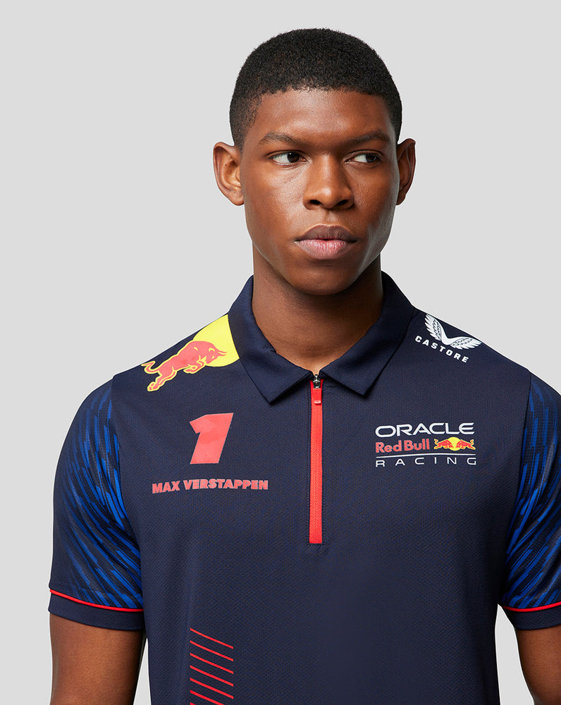 ORACLE RED BULL RACING MENS SHORT SLEEVE POLO SHIRT DRIVER SERGIO CHE –  Castore US