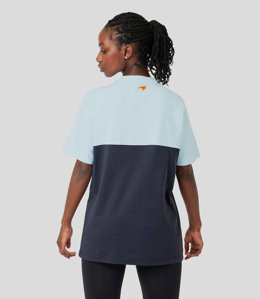 Blue McLaren Gulf Core Printed Stripe T-Shirt