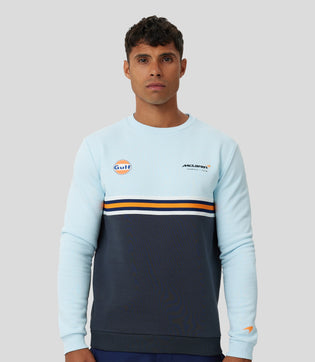 McLaren gulf blue navy crew neck sweatshirt