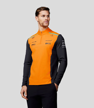 Mens McLaren Official Teamwear Quarter Zip Top Formula 1