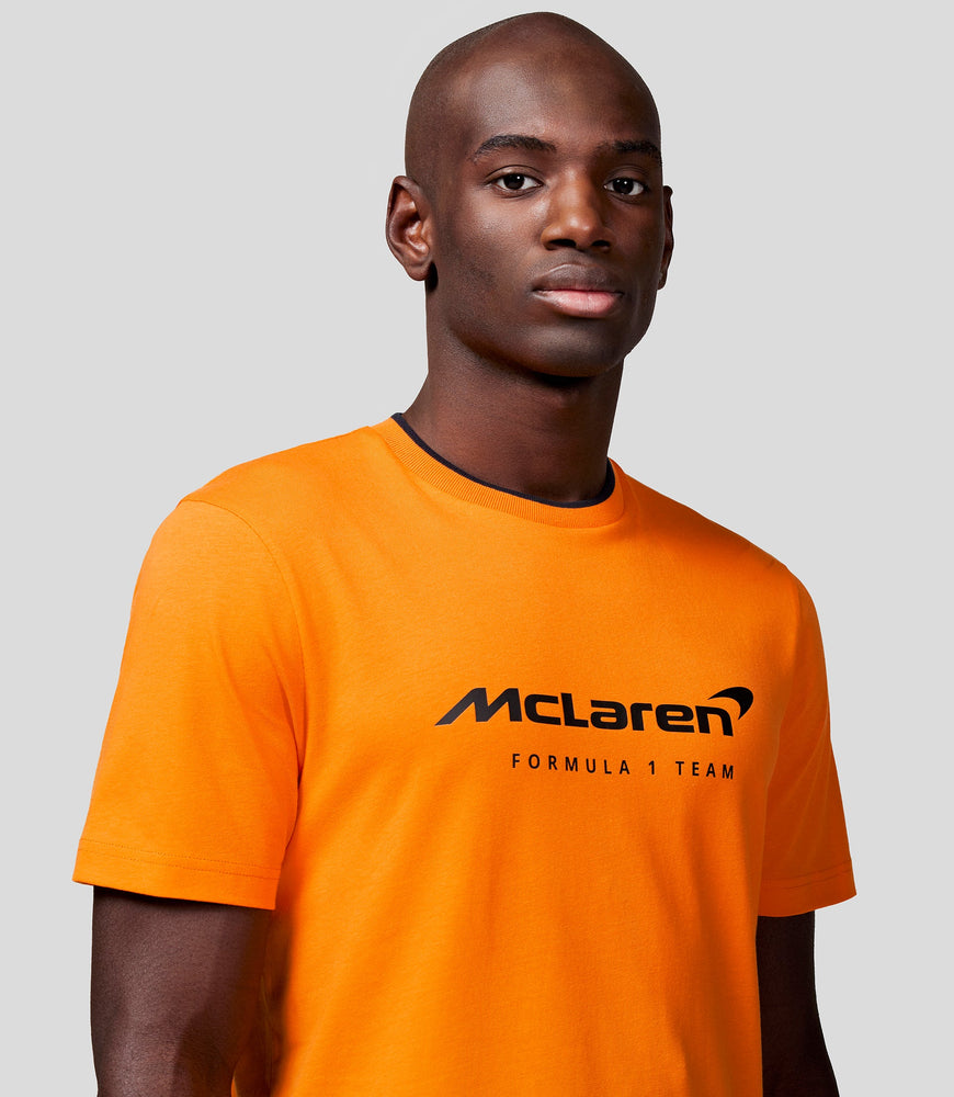 McLaren 2024 Mens Core Essentials T-Shirt - PAPAYA