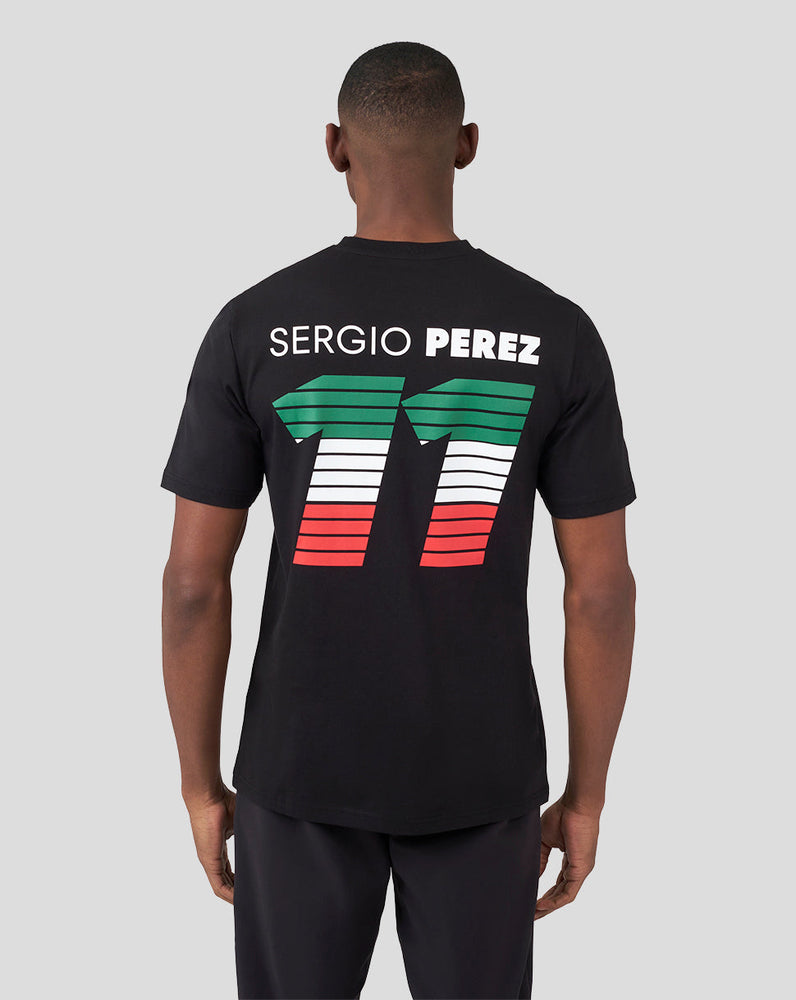 ORACLE RED BULL RACING UNISEX DRIVER SERGIO "CHECO" PEREZ T-SHIRT - BLACK