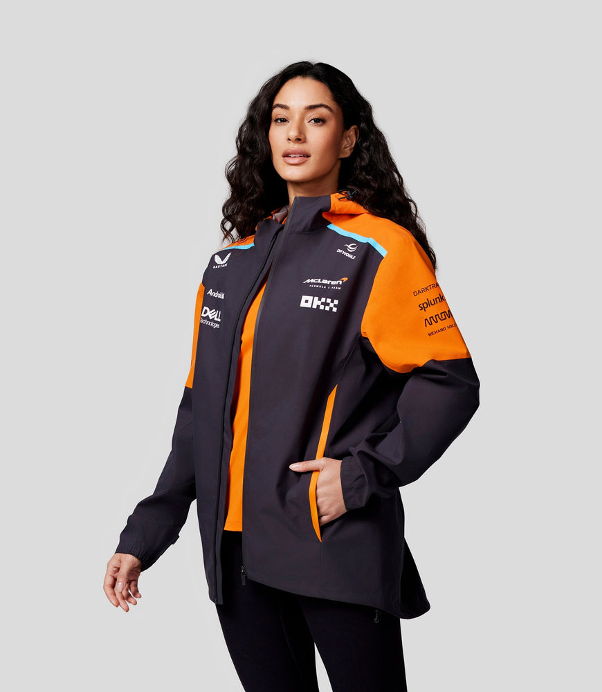 Unisex McLaren Official Teamwear Lightweight Rain Jacket Formula 1