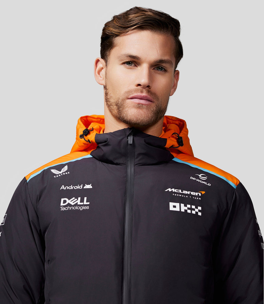 Unisex McLaren Official Teamwear Longline Padded Jacket Formula 1