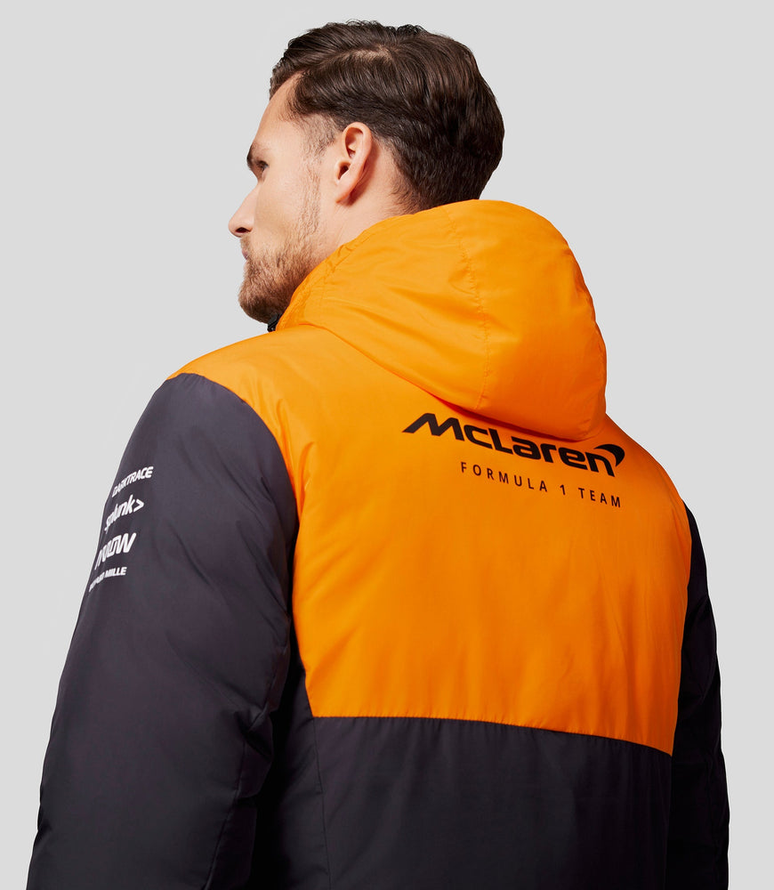 Unisex McLaren Official Teamwear Longline Padded Jacket Formula 1