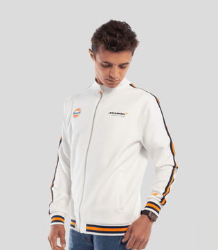 White McLaren Gulf track jacket
